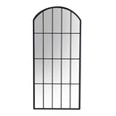 Specchio in metallo nero cm 64x2xh139