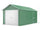 Cabane de jardin en tôle d'acier 360x1064x307 cm Vert