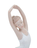 Ballerina Dicy 14x4,5x24 cm in Resina Bianco