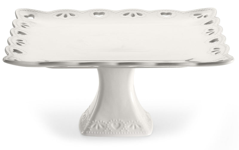 Alzatina in Porcellana Kaleidos Juliet Bianco