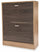 Étagère à Chaussures 2 Compartiments en MDF 63x24x80 cm Soriani Bicolor
