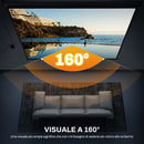 Telo Proiettore 120"" Regolabile con Telecomando Formato 4:3 244x183cm Nero