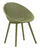 Sedia Ibiza Verde Set 2 Pz 59x59x83 cm in Polipropilene Verde