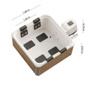 Vasca Idromassaggio Spa Oslo Amber Aero Plus Smart con Wifi per 6 Persone 180x180x65 cm in Materiale Plastico Effetto legno Ambra      