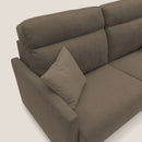 Divano Letto 3 Posti 196x102x97 cm in Tessuto Giallo
