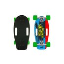 Skateboard Compatto con Tavola 48 cm in Legno Multicolore