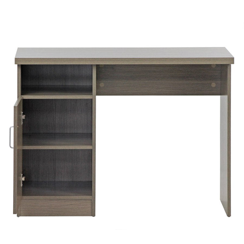 Scrivania 1 anta e 1 vano portaoggetti 100x50x75 cm in Legno Rovere Scuro