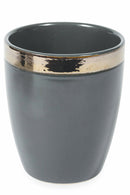 Set 6 Bicchieri per Acqua in Gres 330 ml Villa d'Este Home Tivoli Grigio Chiaro Naima