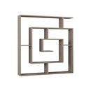 Libreria Moderna 129x125x22 cm in MDF Labirent Light Mocha