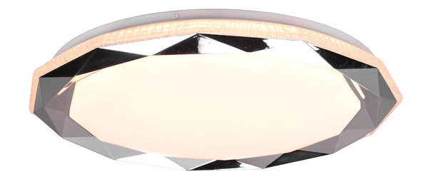 sconto Plafoniera da Interno a LED in Plastica Cromo