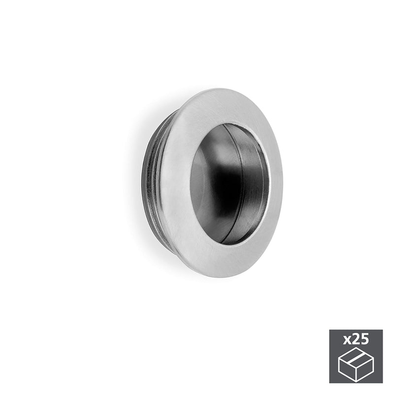 Pomolo per Mobile 41 mm Zama Nichel Satinato 25 Pezzi Emuca