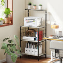 Scaffale Cucina a 4 Livelli in Stile Industriale 60x42x134,5 cm Struttura in Metallo Rovere   