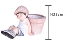 Pianta Artificiale Bambino Seduta con Vaso H 25 cm
