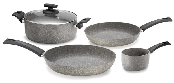 Batterie de cuisine 5 pièces Olympia Rockers en aluminium antiadhésif prezzo