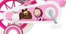 Bicicletta per Bambina 12" 2 Freni Gomme in EVA Masha e Orso Rosa