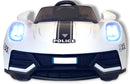 Macchina Elettrica della Polizia per Bambini 6V Police Bianca