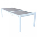 Tavolo Allungabile Waikiki 162/242x100x74 h cm in Alluminio Bianco