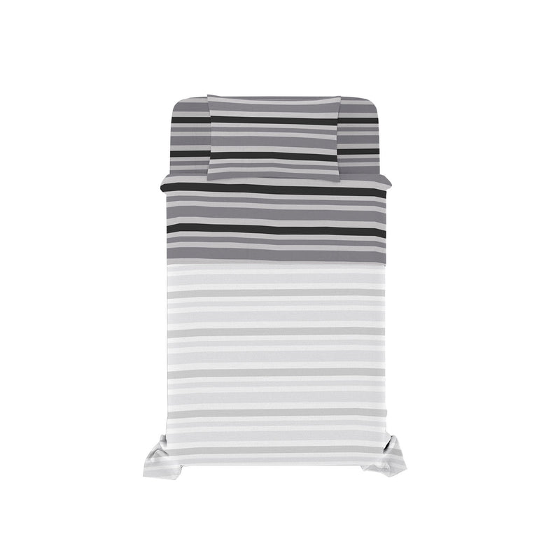 Set Lenzuola Singolo con Stampa Sopra Sotto e Federa Linea Ida Demetra 