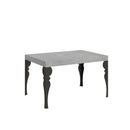 Tavolo Allungabile 120-224x90x77 cm Paxon Cemento Telaio Antracite 