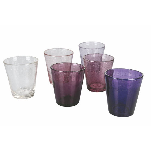 Ensemble de 6 verres à eau Cancun Provence en verre violet Villa d'Este Home Tivoli prezzo