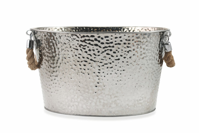 Secchiello Portabottiglie Champagne Ovale in Acciaio Soriani