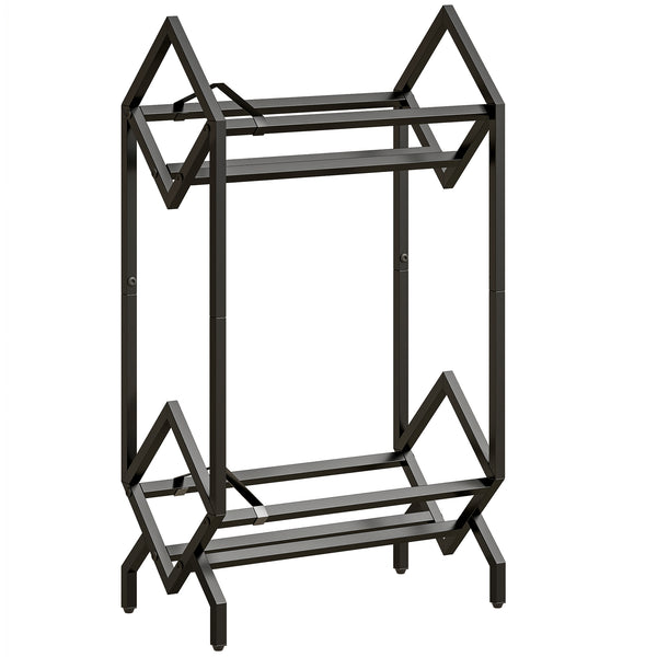 Libreria Porta CD 45,2x25,4x80 cm Porta Vinili 2 Livelli per DVD Libri Album in Metallo Nero online