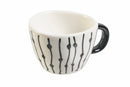 Set 6 Tazzine Caffè in Gres 90 ml Villa d'Este Home Tivoli Masai Black