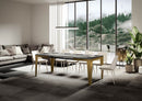 Tavolo Allungabile 120-224x90x80 cm Flame Evolution Cemento
