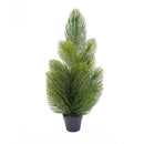 Albero di Natale Artificiale cm Ø48xh90 con 19 rami con vaso grivola verde