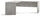 Bureau d'angle gauche 180x76x169 cm Ciment