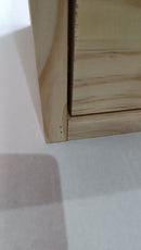 Cassettiera da Tavolo 5 cassetti 39x30x46 cm in Legno di Pino Naturale Seconda Scelta