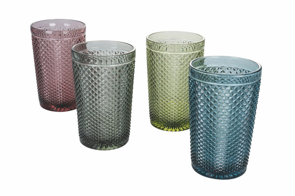 Lot de 4 gobelets en verre 350 ml Villa d'Este Home Tivoli Rombi sconto