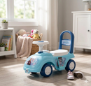 Macchina Cavalcabile per Bambini Volante Direzionabile Vano Contenitore e Telefono Disney Frozen Azzurro