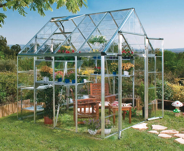 online Panneaux en polycarbonate pour serre de jardin en aluminium Rama Doritis Large