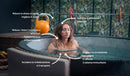 Vasca Idromassaggio Bagno di Ghiaccio da 3°C a 42°C Ø156x70 cm 5kW NetSpa Ice Grigia