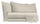 Parure de lit double dessus et dessous et taies d'oreiller en satin de polyester gris tourterelle
