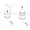 Multipresa a Torretta 3 Prese 2 USB a Scomparsa da Scrivania in Acciaio e Plastica Emuca