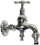 Robinet de fontaine de jardin en laiton chromé avec raccord rapide Morelli Frankfurt