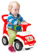 Auto Macchina Cavalcabile per Bambini 78x29,5x54 cm con Formine Saetta Rosso