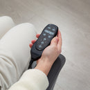 Sedia da Ufficio Massaggiante a 6 Punti e Inclinabile 66x72x113-121 cm in pelle PU Grigio Carbone   