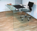 Scrivania in Vetro H74x70x126cm Itamoby Glassy Trasparente 