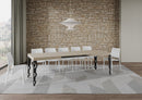 Tavolo Allungabile 160-420x90x77 cm Karamay Cashmere Telaio Antracite 