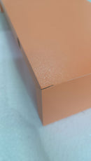 Set 3 Mensole da Parete 60-50-40x15,5x8 cm in Fibra di Legno Calamita Arancio Seconda Scelta