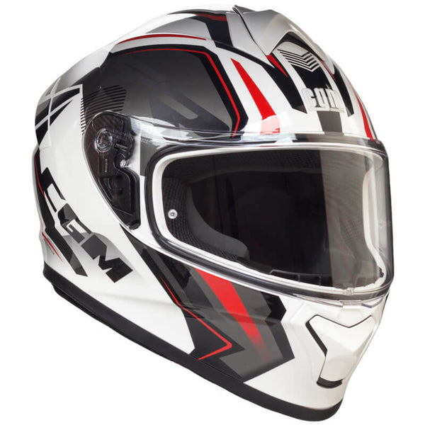 acquista Casque Intégral pour Scooter Visière Longue CGM Suzuka 301G Blanc Différentes Tailles