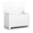 Cassapanca Baule Rettangolarein MDF 81x40x46,5 cm Fumer Valentina Bianca