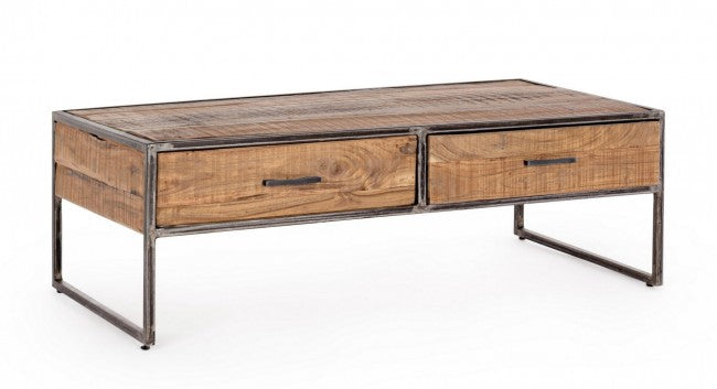 Tavolino 2 Cassetti 120x60x40h cm Elmer