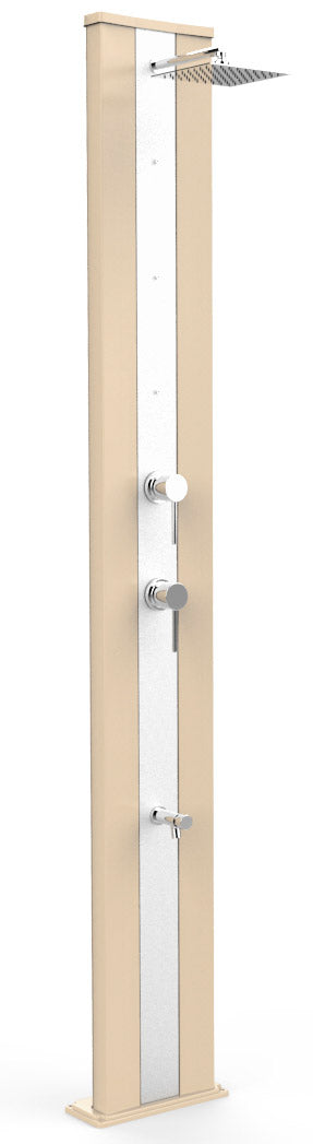 Doccia da Giardino Miscelatore Nebulizzatore e Lavapiedi Arkema Dada S Fascia Inox Champagne Bronze acquista