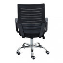 Poltrona da Ufficio Lucy 56x58x94/104 h cm in Poliuretano Nero