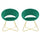 Lot de 2 Chaises Vintage 58x64x83 cm en Tissu Effet Velours Greta Vert