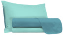 Set Lenzuola Sopra Sotto e Federe Doubleface Ottanio\/Verde Acqua